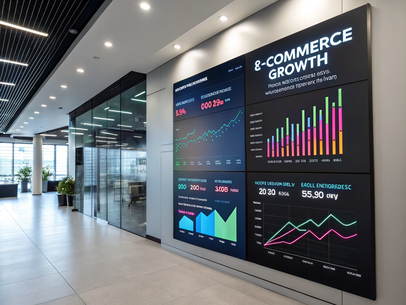 eCommerce sales performance chart showing continuous conversion uptick